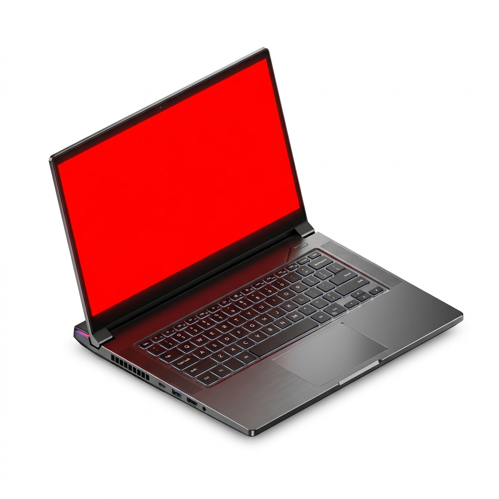 Technician repairing laptop motherboard
