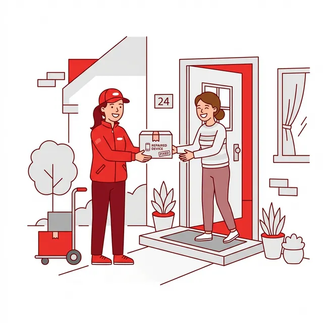 Free delivery of repaired tech devices